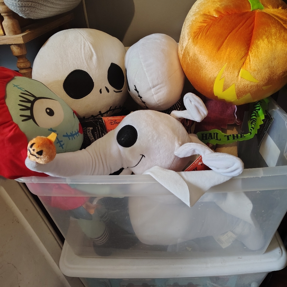 Disney Halloween Stuffed Animals - White, Black, Orange, Red